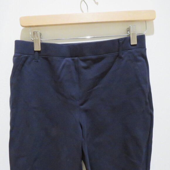 QUINCE Ultra-Stretch Ponte Straight Leg Pants in Navy Blue Office Minimalist M - Picture 4 of 15